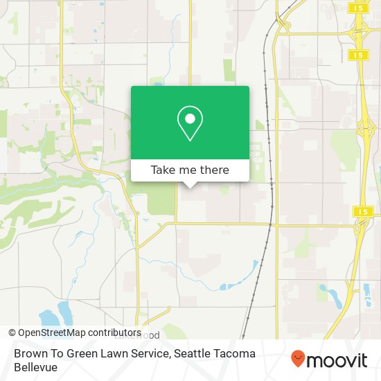 Mapa de Brown To Green Lawn Service