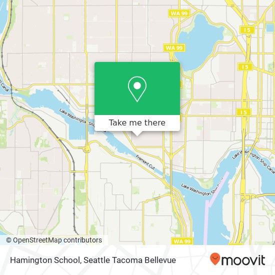 Mapa de Hamington School