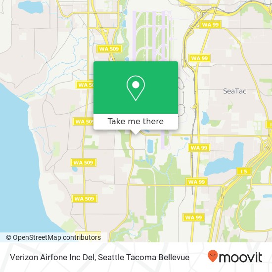 Verizon Airfone Inc Del map