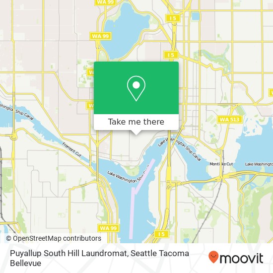 Puyallup South Hill Laundromat map