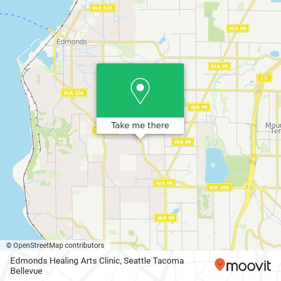 Mapa de Edmonds Healing Arts Clinic