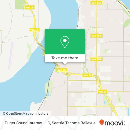 Mapa de Puget Sound Internet LLC