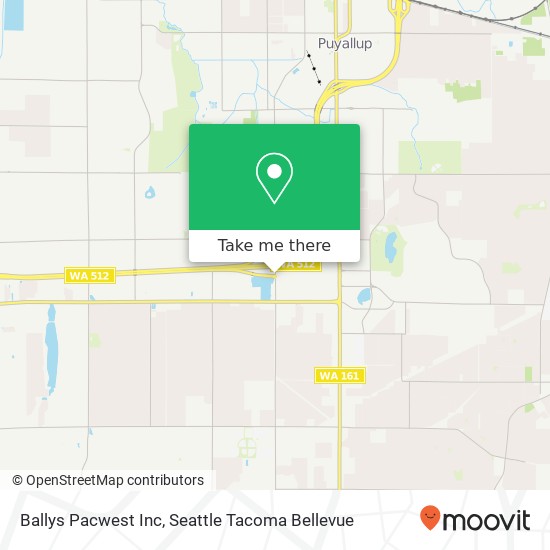 Ballys Pacwest Inc map