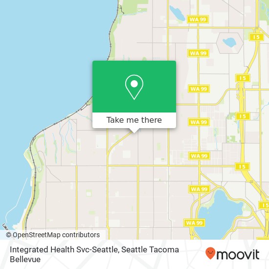 Mapa de Integrated Health Svc-Seattle