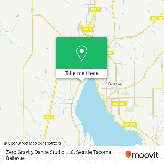 Mapa de Zero Gravity Dance Studio LLC