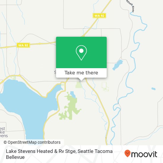 Lake Stevens Heated & Rv Stge map