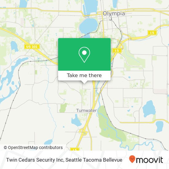 Twin Cedars Security Inc map