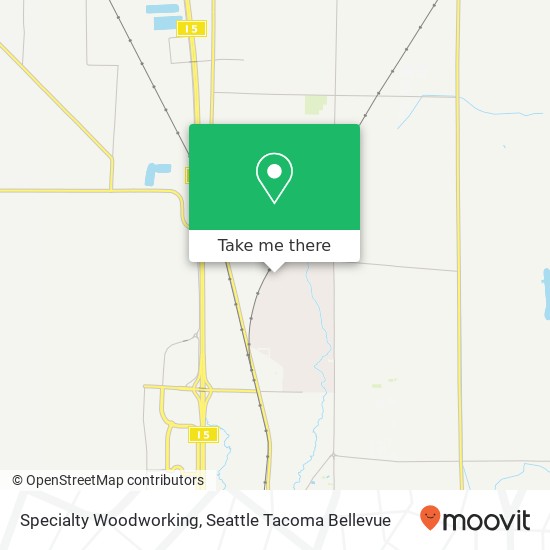 Mapa de Specialty Woodworking