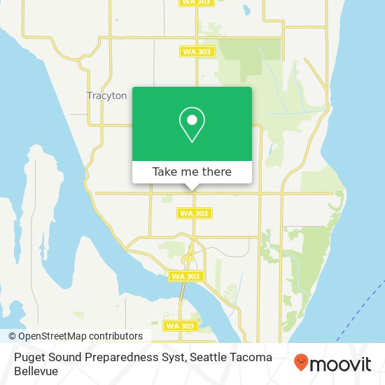 Mapa de Puget Sound Preparedness Syst