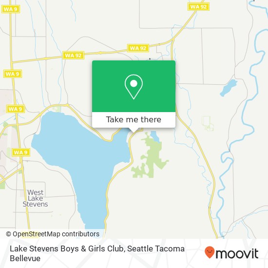 Lake Stevens Boys & Girls Club map