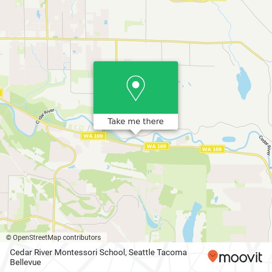 Cedar River Montessori School map
