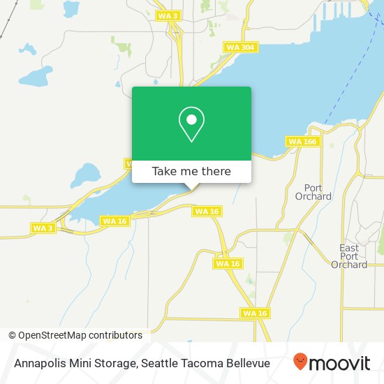 Mapa de Annapolis Mini Storage