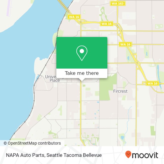 Mapa de NAPA Auto Parts