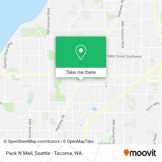 Pack N Mail map