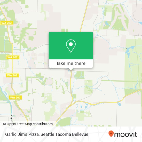 Garlic Jim's Pizza map