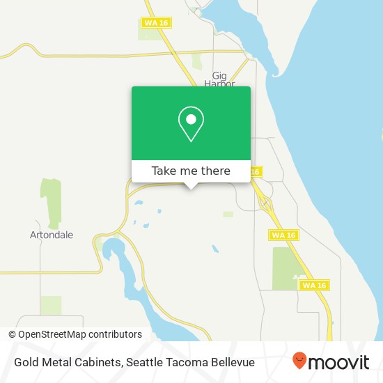 Gold Metal Cabinets map