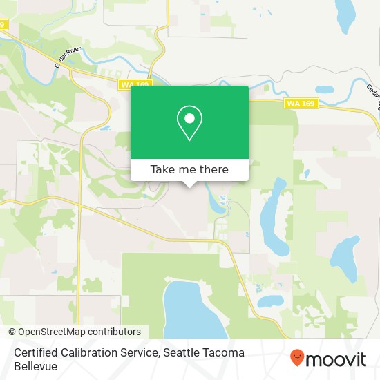 Certified Calibration Service map