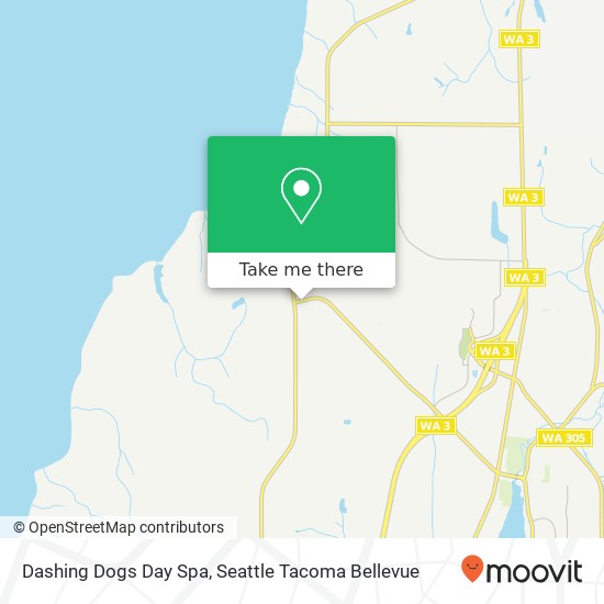 Mapa de Dashing Dogs Day Spa