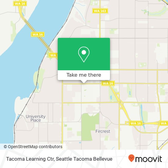 Mapa de Tacoma Learning Ctr