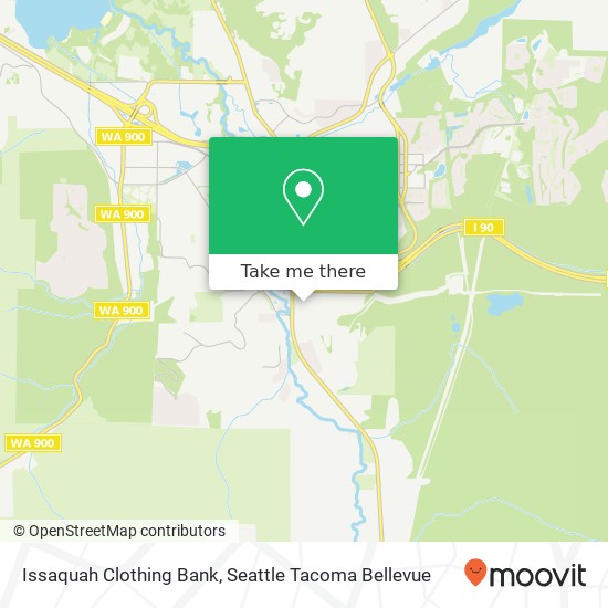 Mapa de Issaquah Clothing Bank