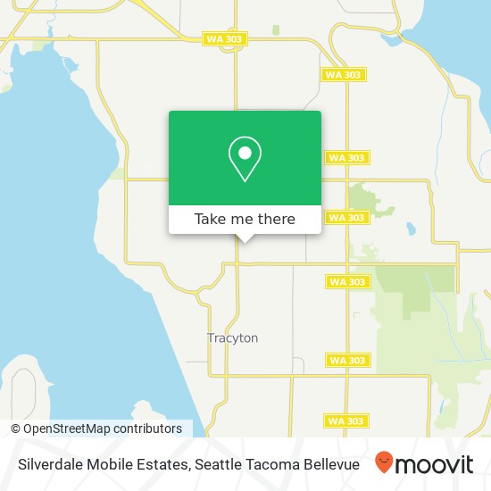 Silverdale Mobile Estates map