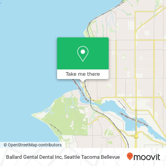 Mapa de Ballard Gental Dental Inc