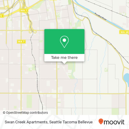 Mapa de Swan Creek Apartments