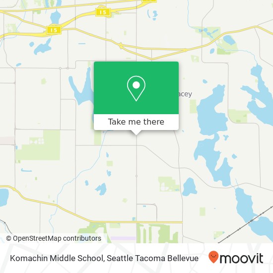 Mapa de Komachin Middle School