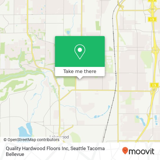 Mapa de Quality Hardwood Floors Inc