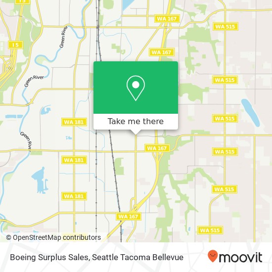 Mapa de Boeing Surplus Sales