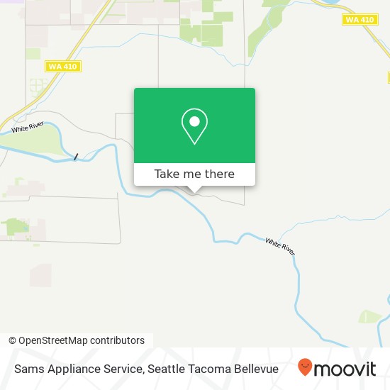 Sams Appliance Service map