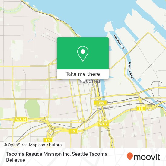 Tacoma Resuce Mission Inc map