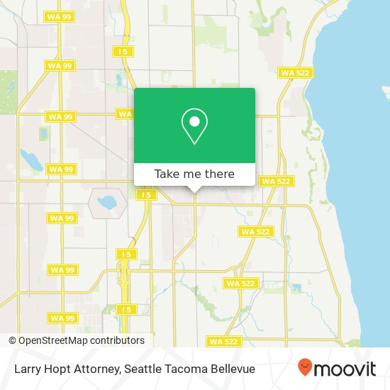 Larry Hopt Attorney map