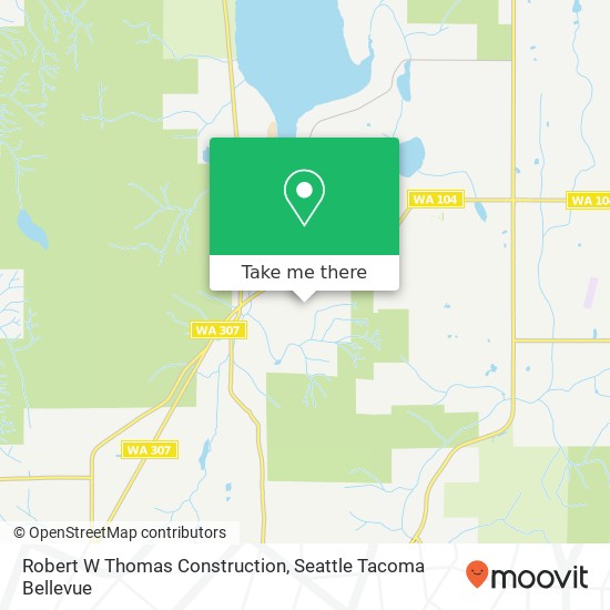 Robert W Thomas Construction map