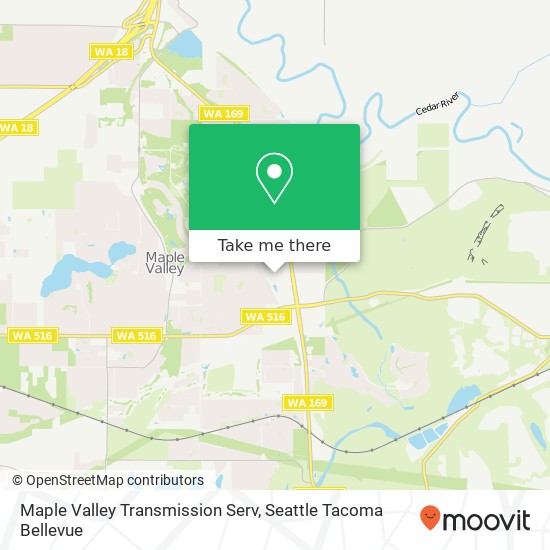 Maple Valley Transmission Serv map