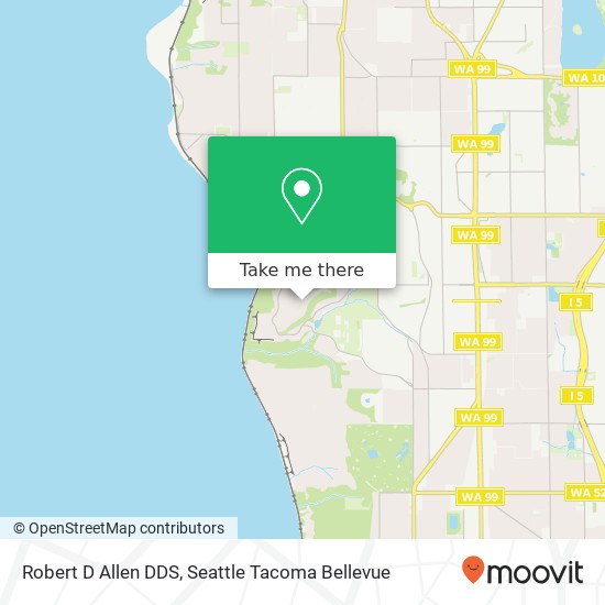 Robert D Allen DDS map