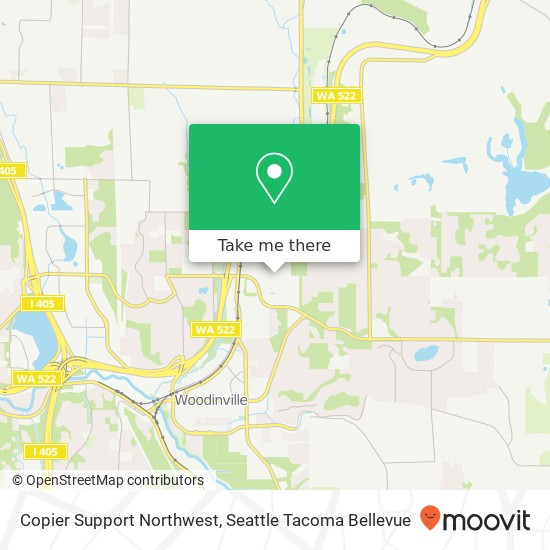 Mapa de Copier Support Northwest