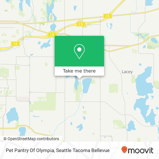 Pet Pantry Of Olympia map