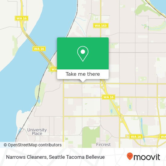 Narrows Cleaners map