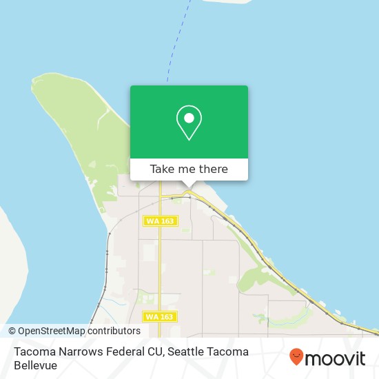 Mapa de Tacoma Narrows Federal CU