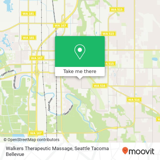 Walkers Therapeutic Massage map