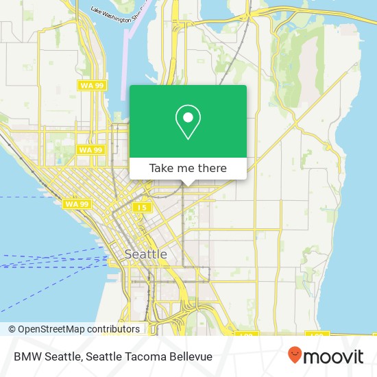 Mapa de BMW Seattle