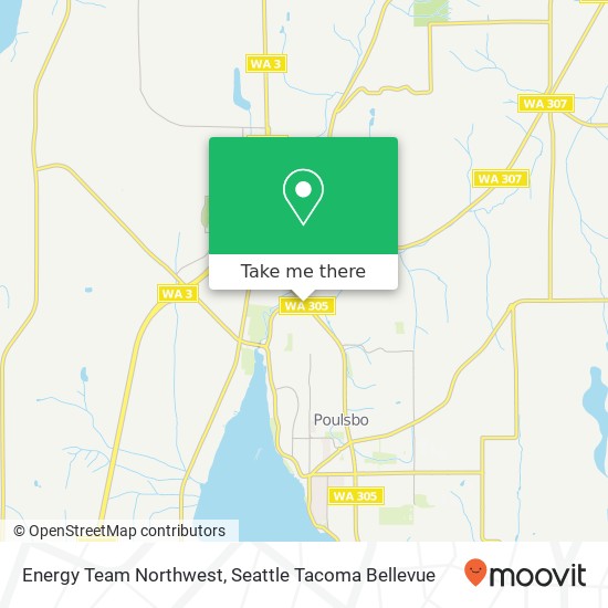 Energy Team Northwest map