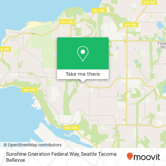 Mapa de Sunshine Gneration Federal Way