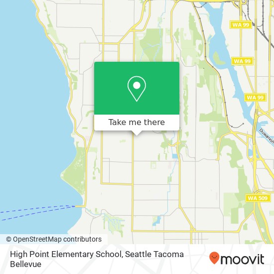 High Point Elementary School map