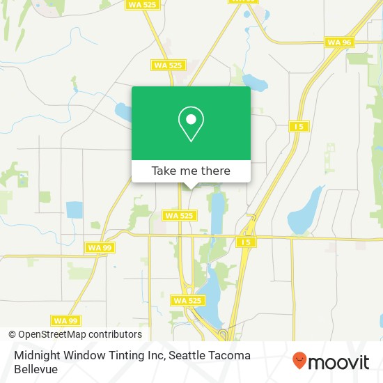 Mapa de Midnight Window Tinting Inc