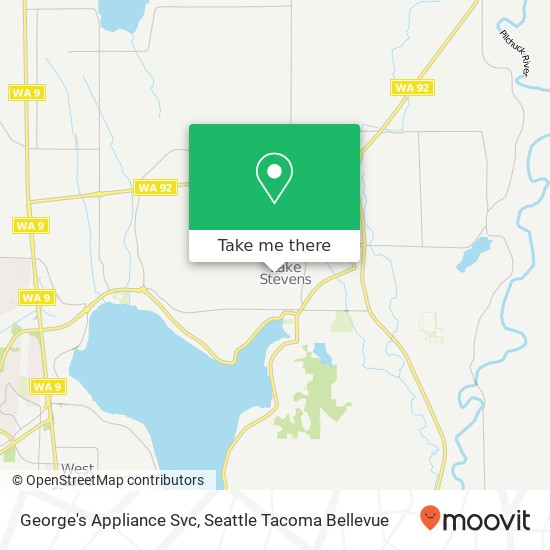 George's Appliance Svc map