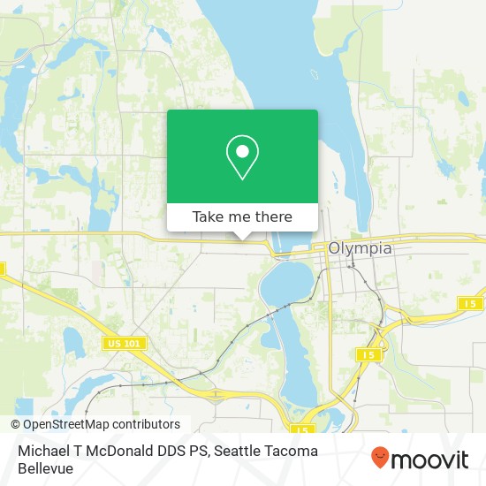 Michael T McDonald DDS PS map