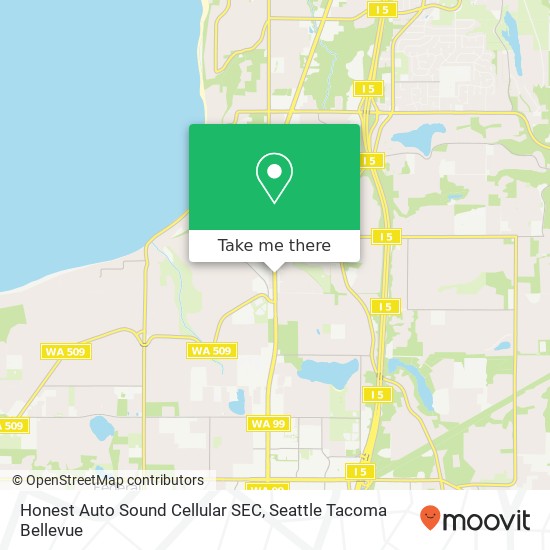 Honest Auto Sound Cellular SEC map