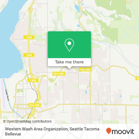 Western Wash Area Organization map